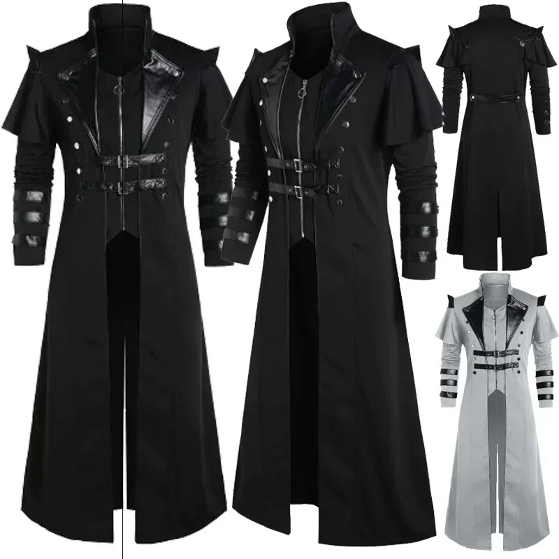 Men Formal Wear Coat - Disfraz Hombre Vintage Cadılar Bayramı Ortaçağ