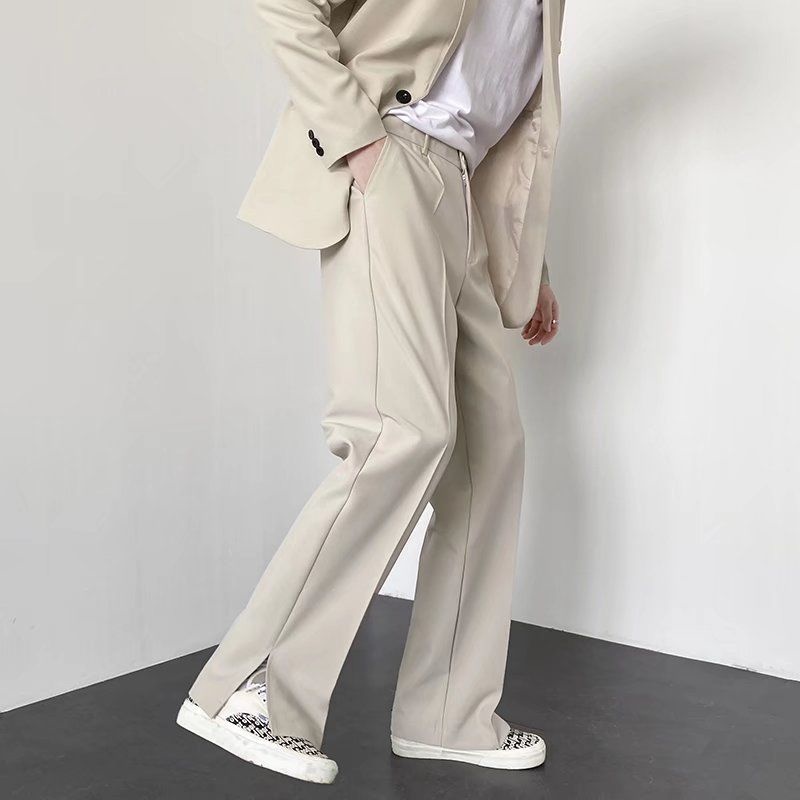 Korean Men Formal Wear - Gri haki siyah takım elbise pantolon
