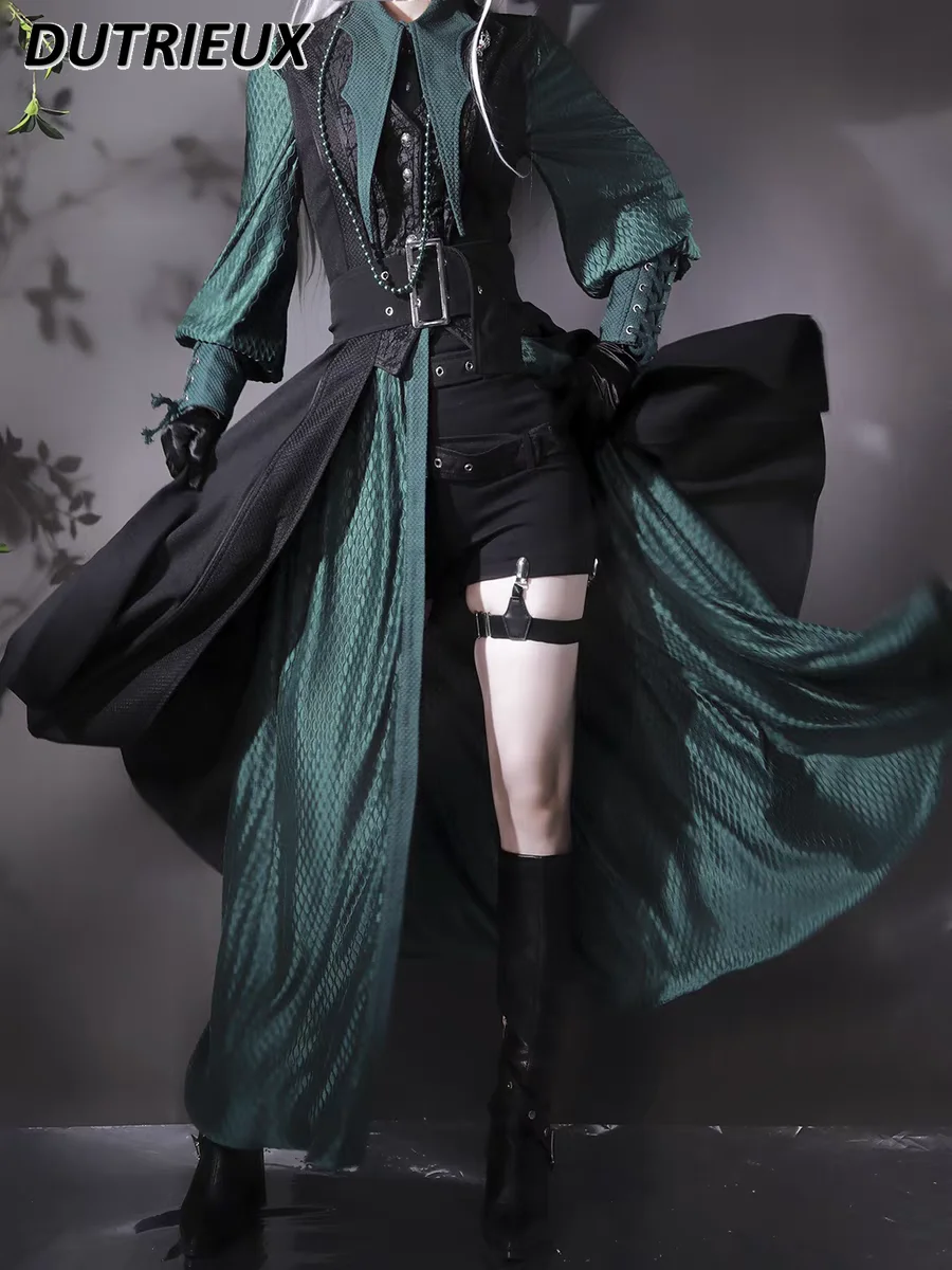Slim Fit Suit Set - 2026 Japon Gotik Lolita Uzun Retro