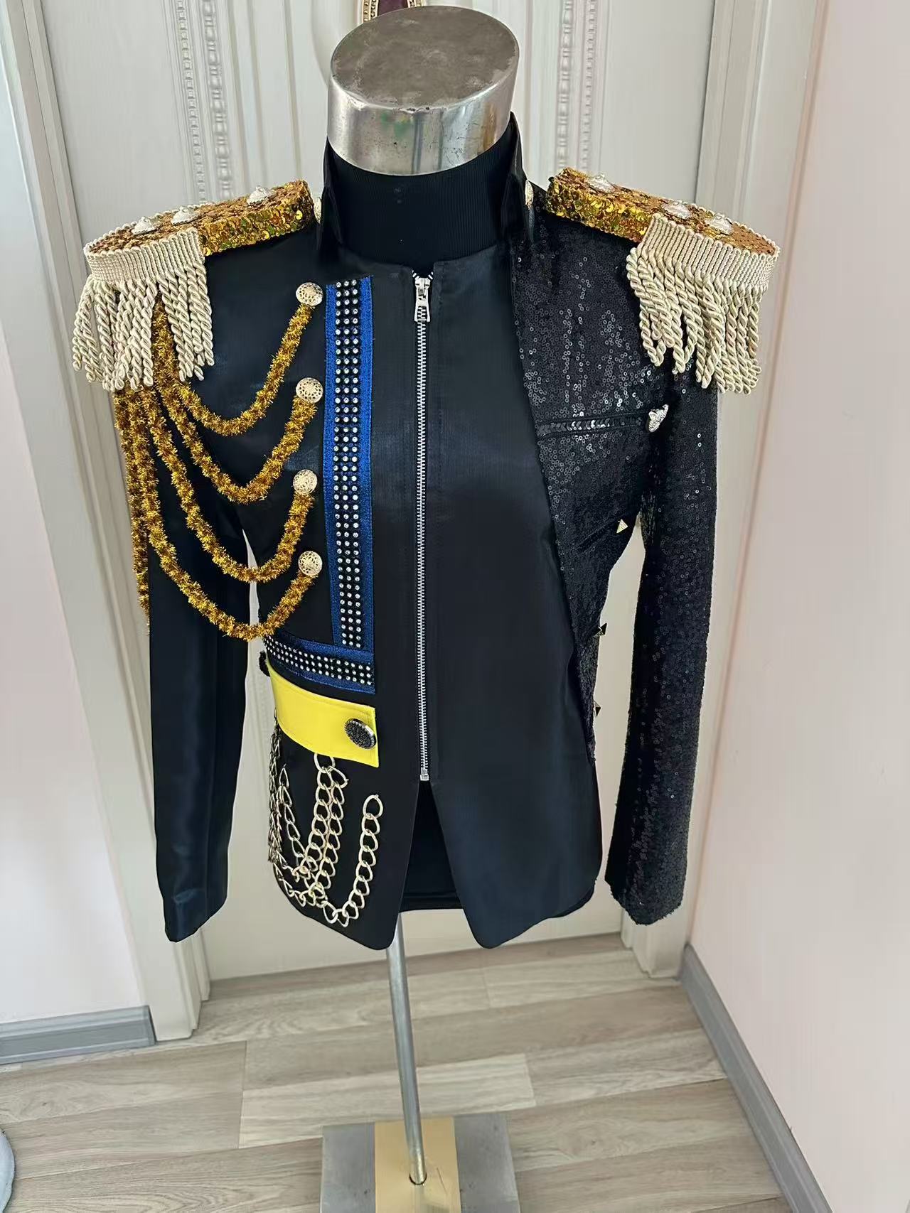 Men Formal Wear Wedding - Yeni Erkek Püskül Kraliyet Ceket Düğün