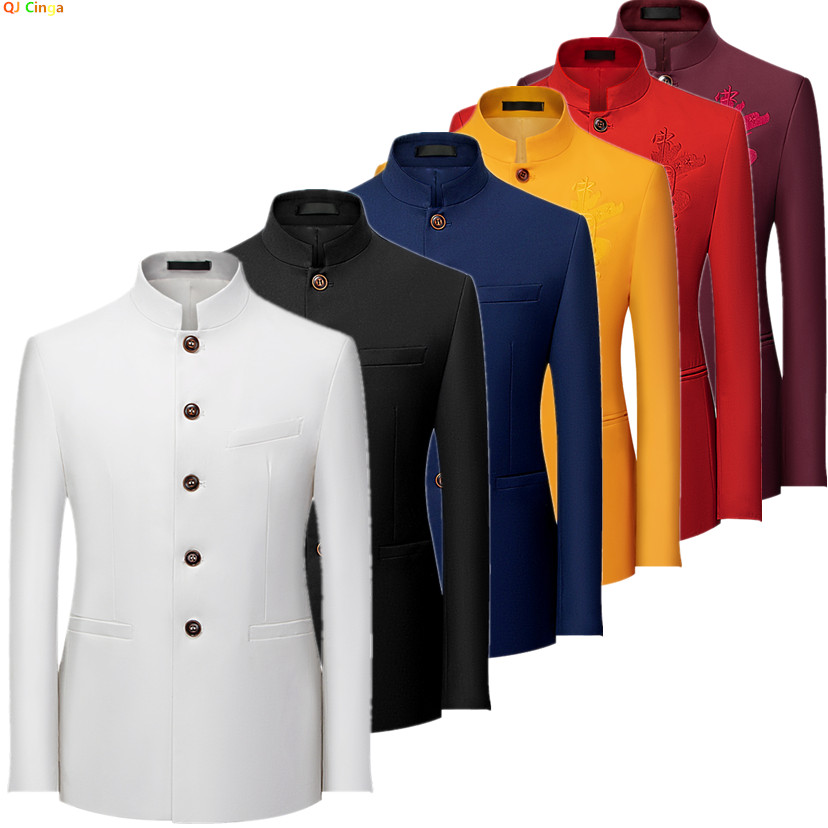 Korean Men Formal Wear - 2026 Erkek Çin Tarzı Uzun Kollu