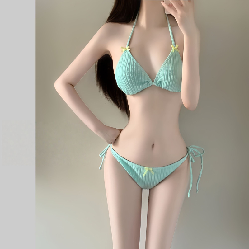 Slim Fit Suit Set - 2026 Yaz Kadın Uzun Kollu Bikini