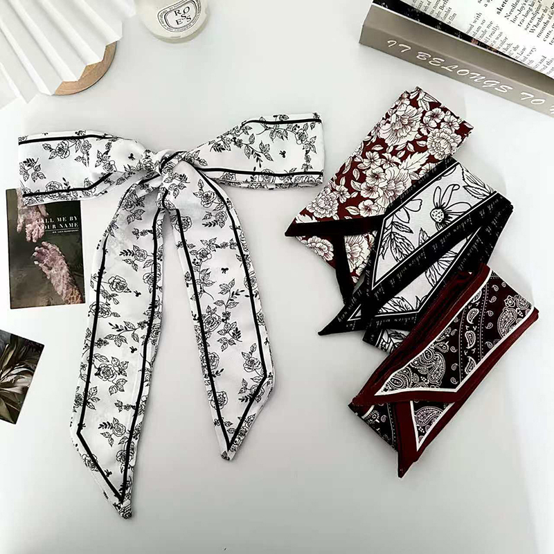 Silk Tie Woven - Lüks Moda Kadın İnce İpek Eşarp