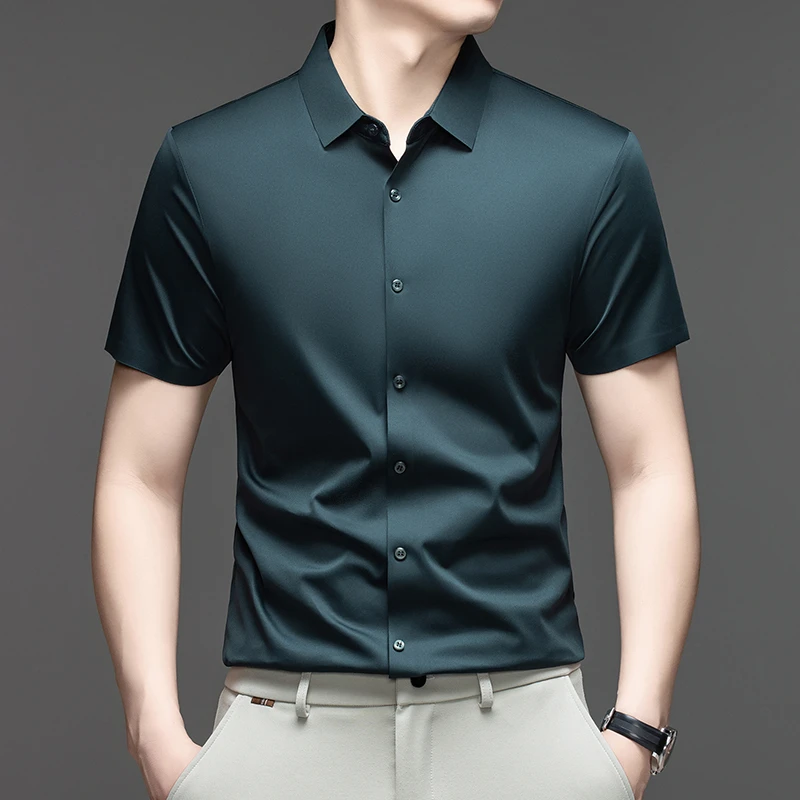 Mens Formal Look - Erkek Resmi Günlük Gömlek Kısa Kollu