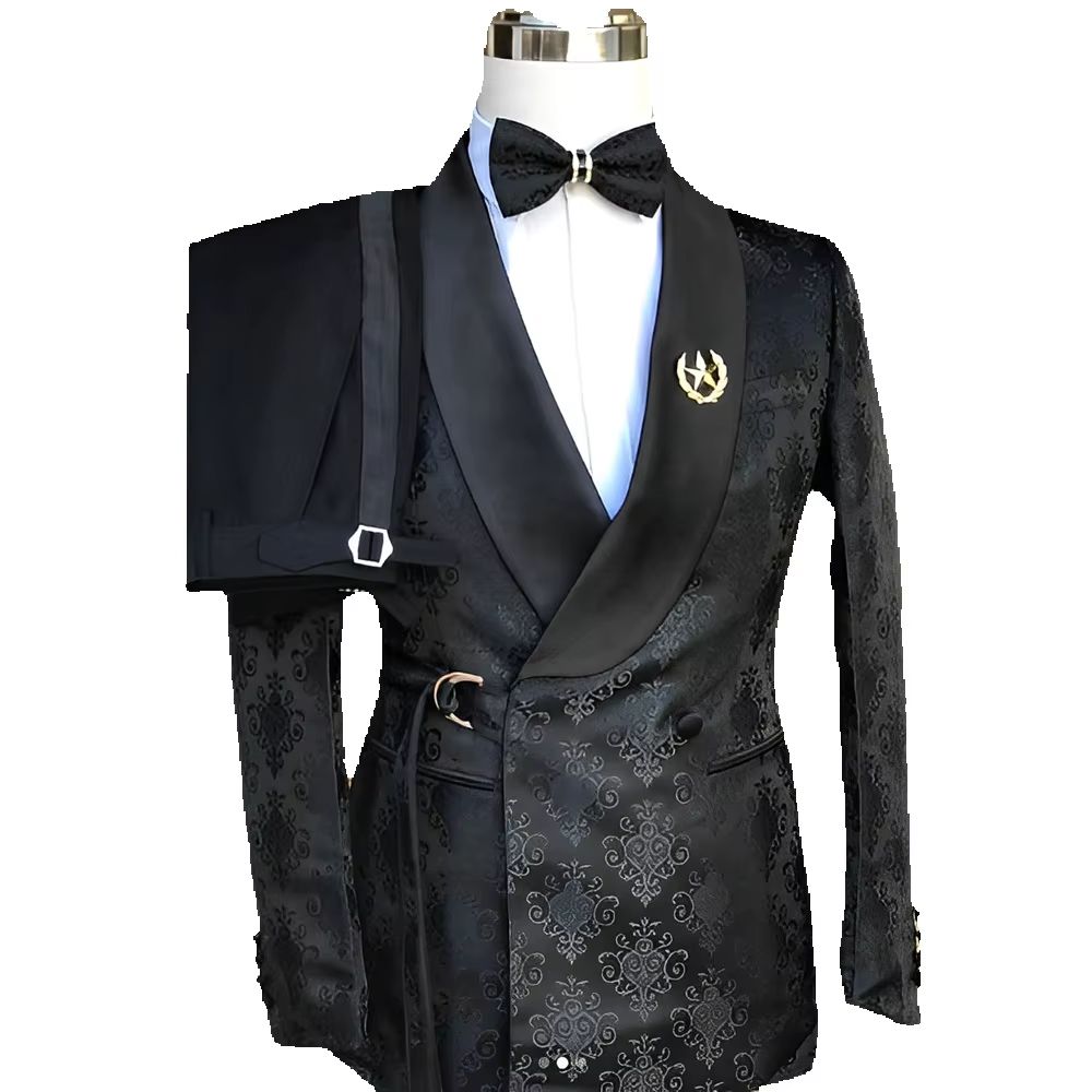 Siyah Desen erkek Takım Elbise - Men Formal Wear Wedding incelemesi ve fiyatı