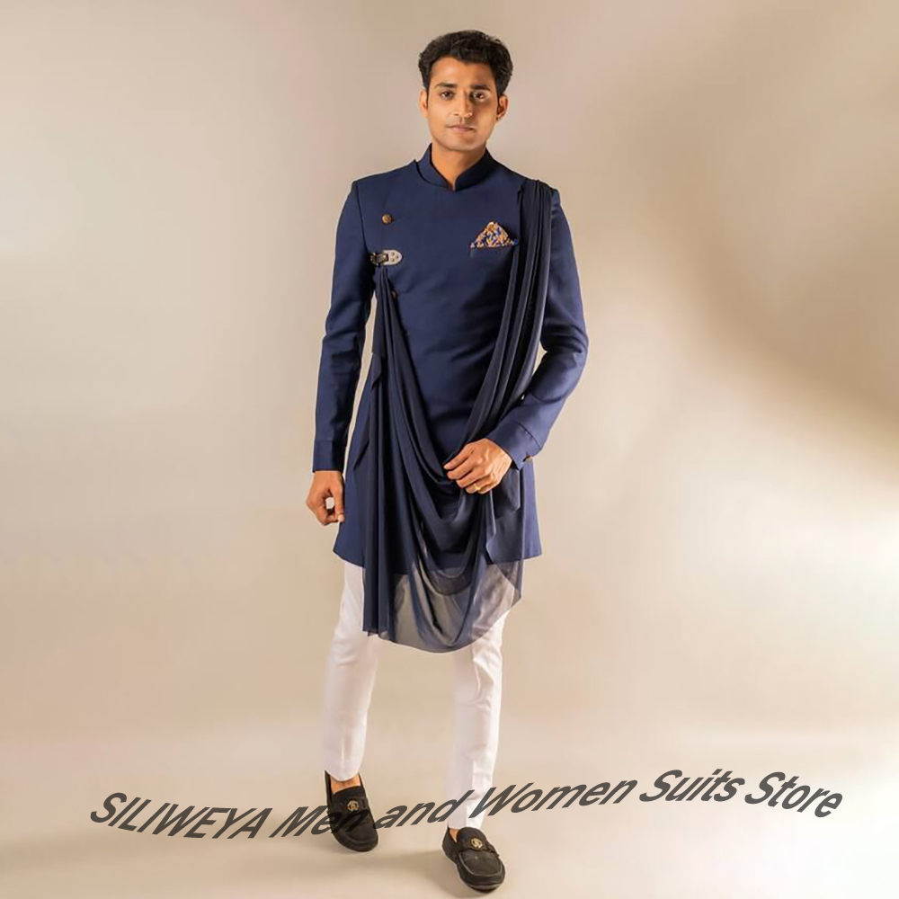 Zarif Erkek Lacivert Hint Tarz - Men Formal Wear Indian incelemesi ve fiyatı