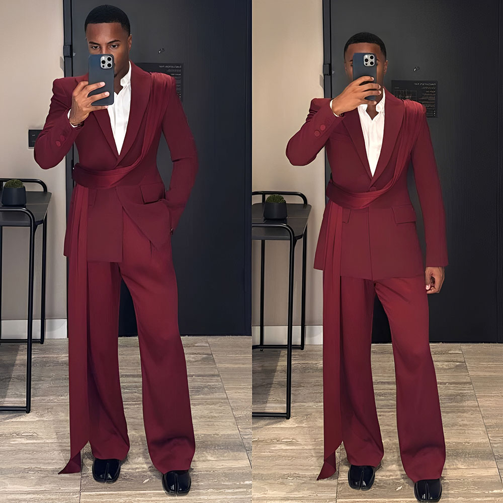 Bordo Yeni erkek Takım Elbise  - Men Formal Wear Wedding incelemesi ve fiyatı