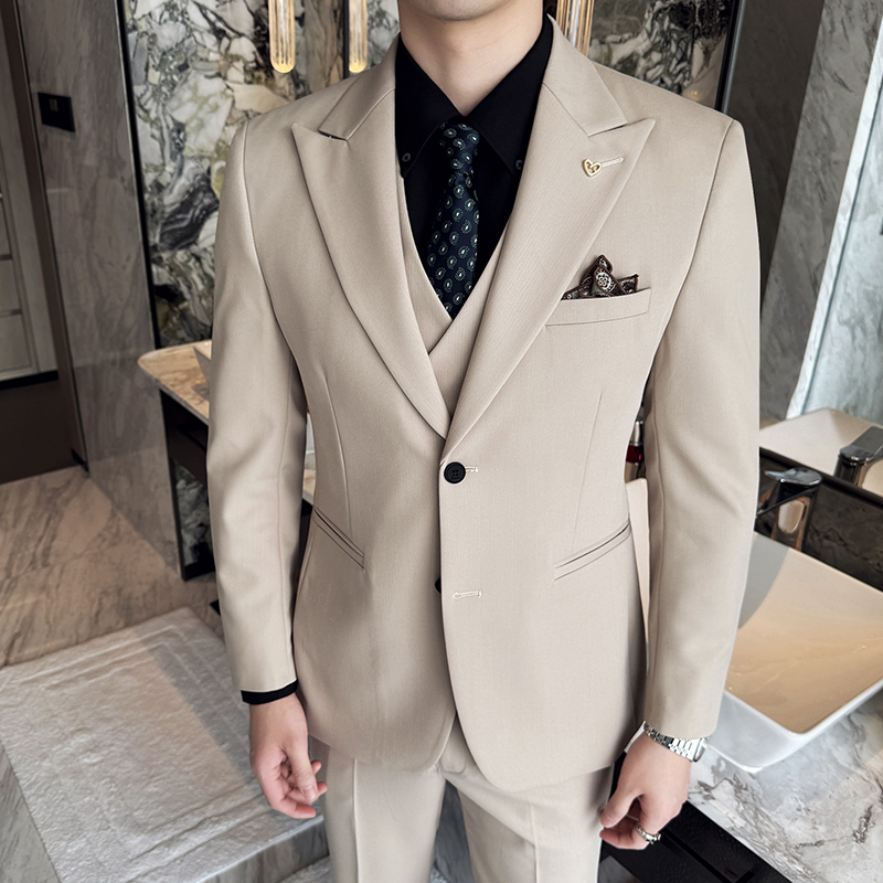 Slim-Fit Üç Parçalı Set Kore T - Korean Men Formal Wear incelemesi ve fiyatı
