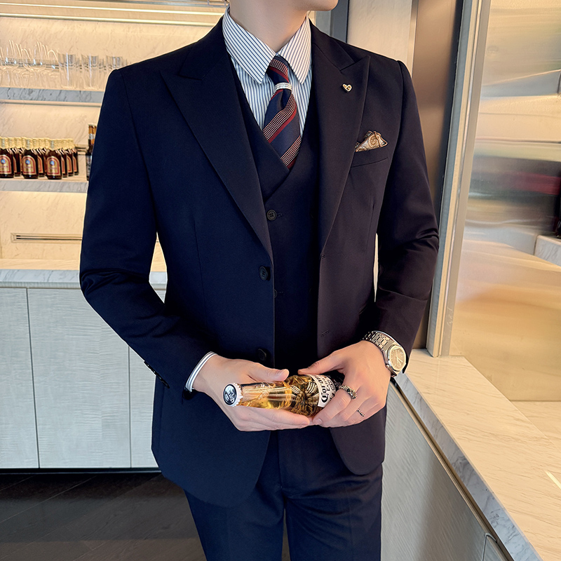 Slim-Fit Üç Parçalı Set Kore T - Korean Men Formal Wear incelemesi ve fiyatı