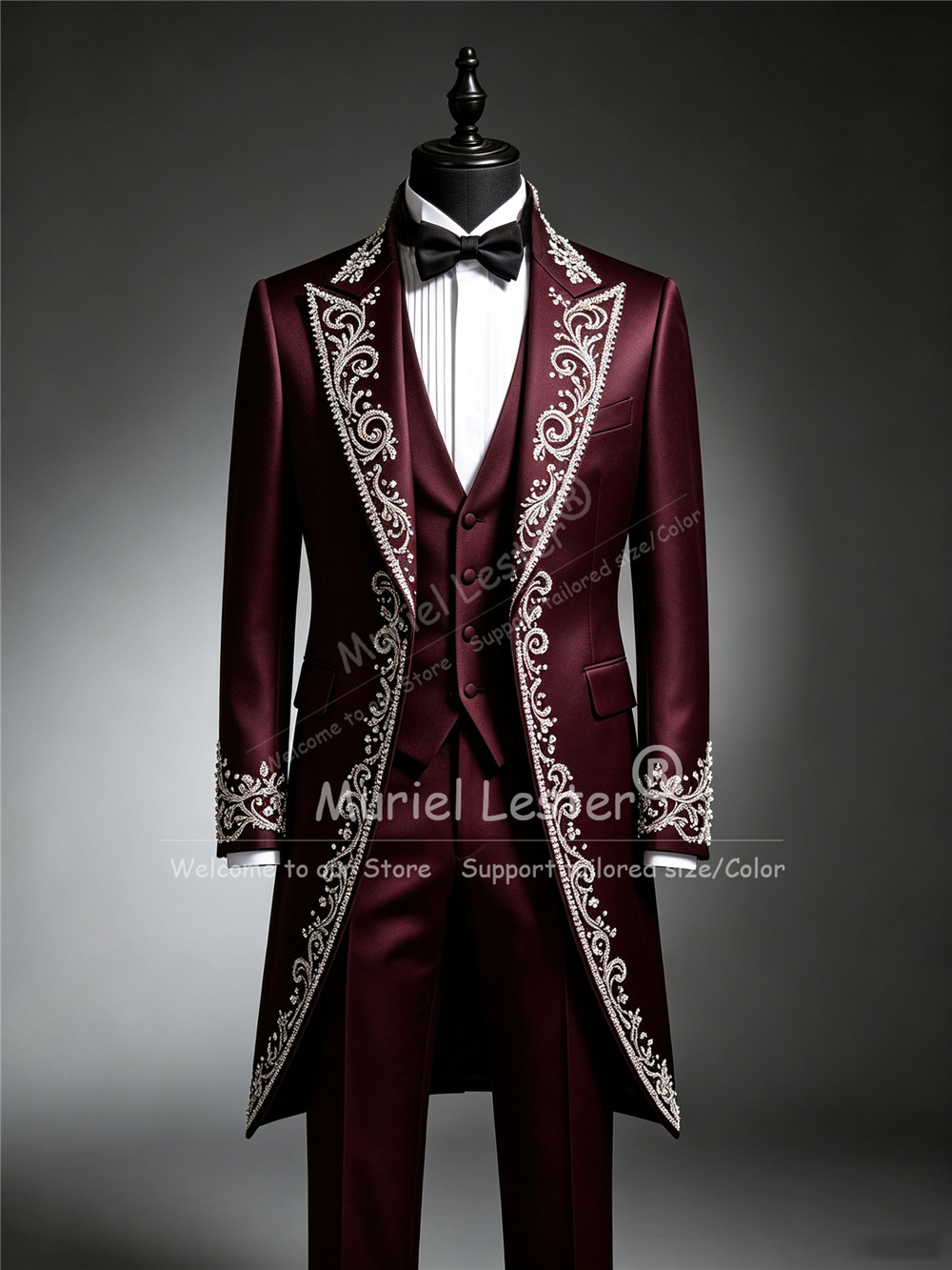 Erkek Parlak Kristal Boncuk İş - Men Formal Wear Clothes incelemesi ve fiyatı