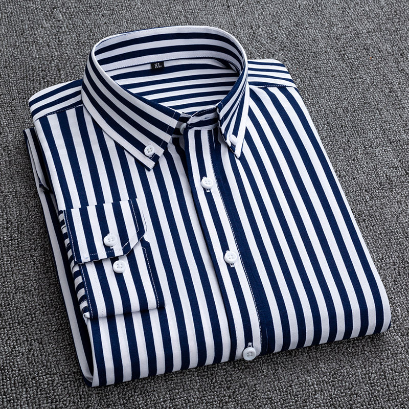 Erkek gömlekler çizgili uzun k - Korean Men Formal Wear incelemesi ve fiyatı