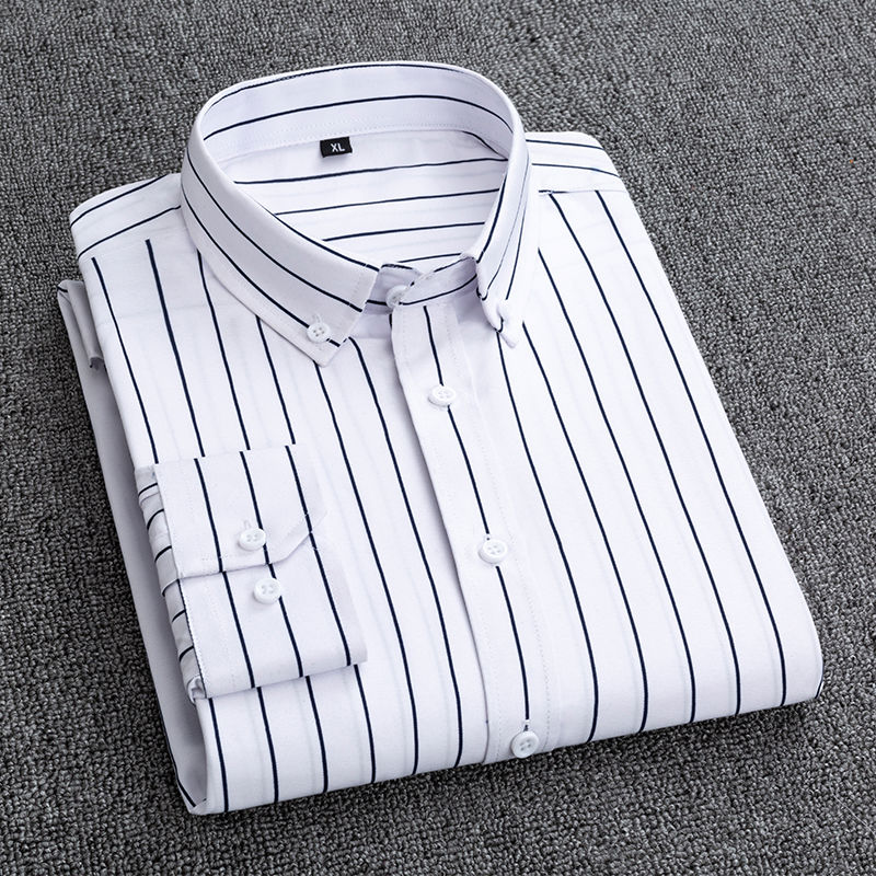 Erkek gömlekler çizgili uzun k - Korean Men Formal Wear incelemesi ve fiyatı