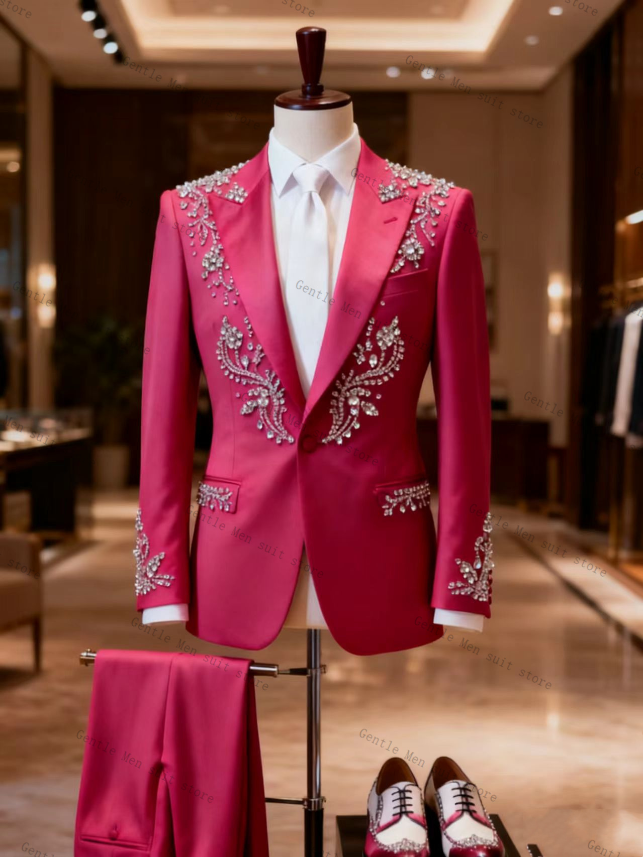 Pembe Erkek Takım Elbise Seti  - Men Formal Wear Pink incelemesi ve fiyatı