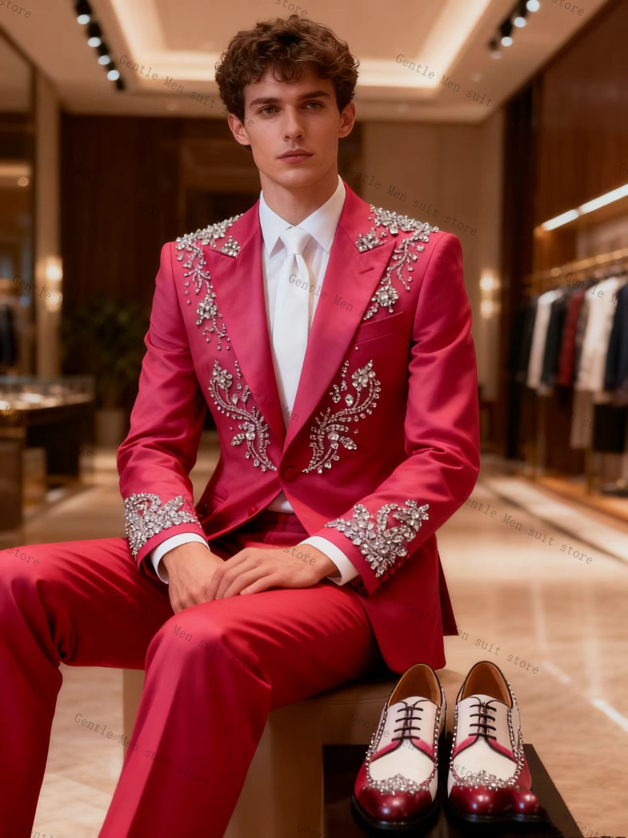 Pembe Erkek Takım Elbise Seti  - Men Formal Wear Pink incelemesi ve fiyatı