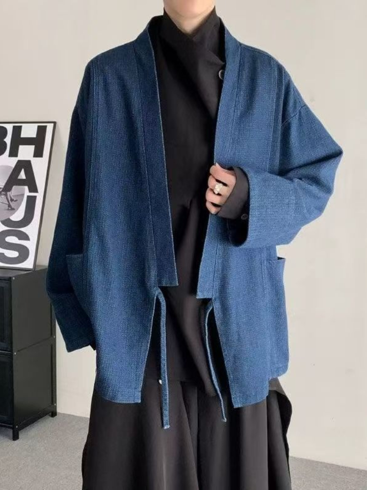 Vintage Japon Tarzı Denim Ceke - Men Formal Wear Coat incelemesi ve fiyatı