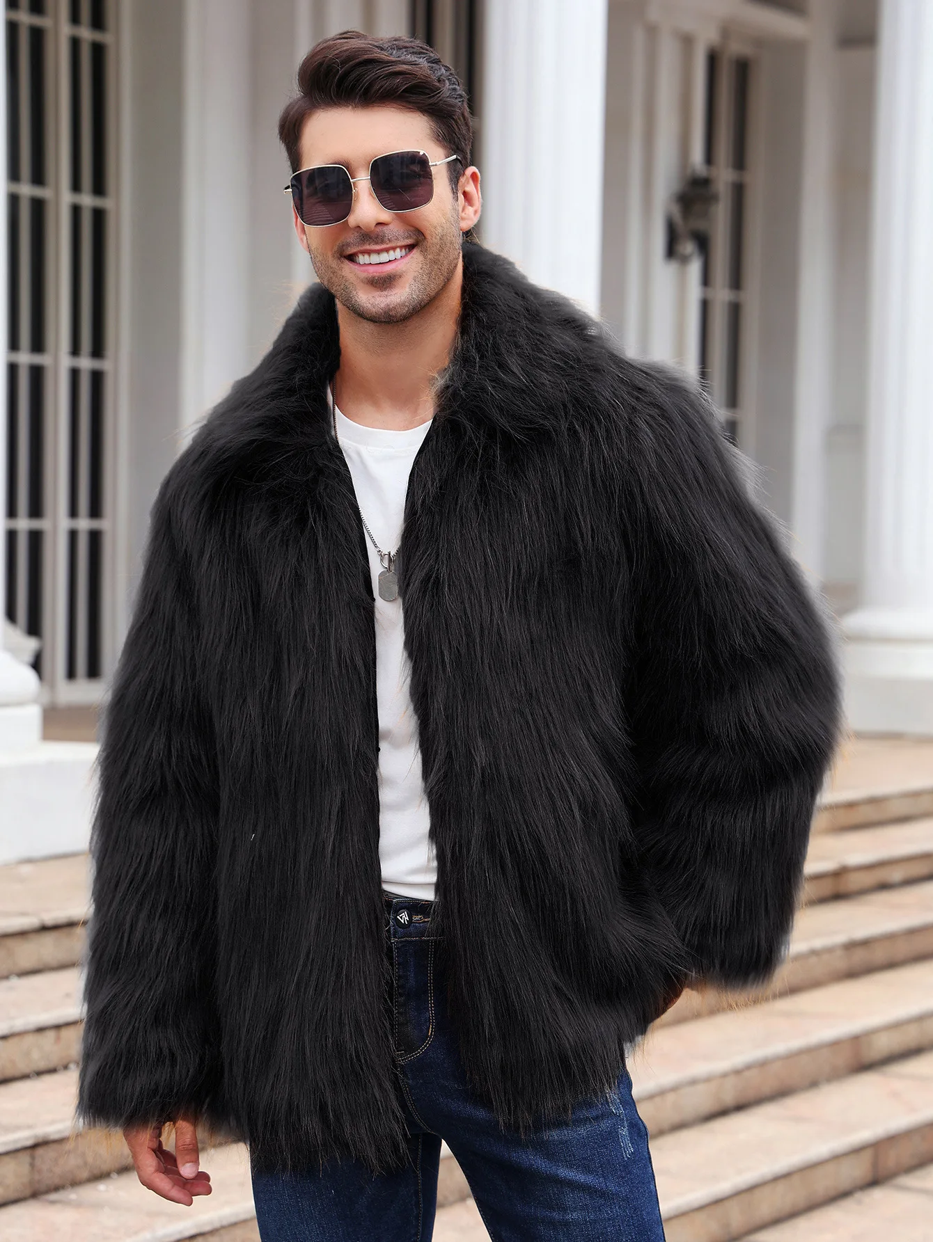 Erkekler Sahte Tilki Kürk Ceke - Men Formal Wear Coat incelemesi ve fiyatı