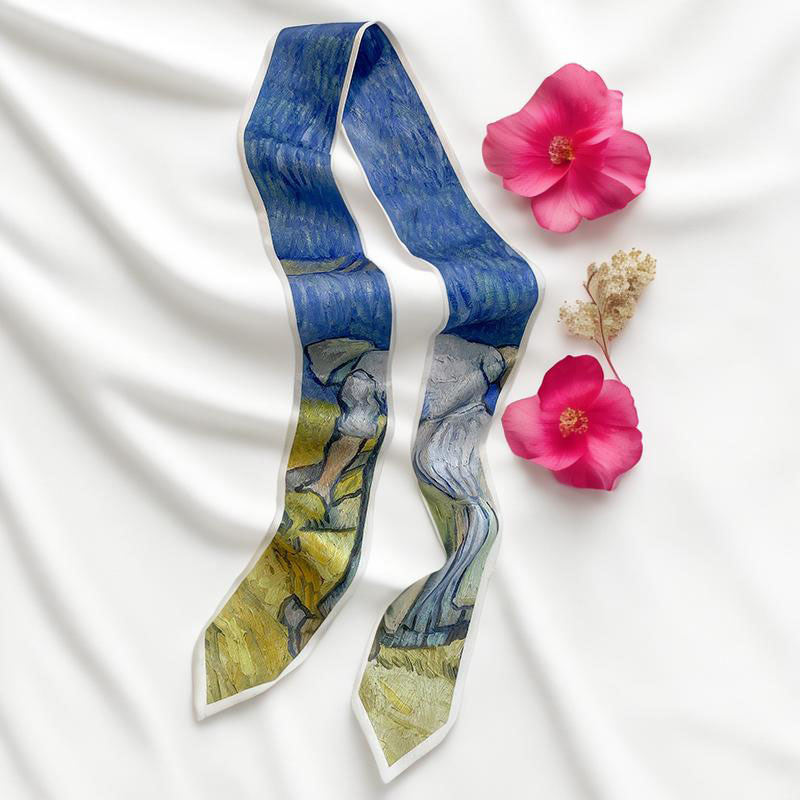 Baskılı Uzun Saç Bandı İnce Bo - Silk Tie Woven incelemesi ve fiyatı