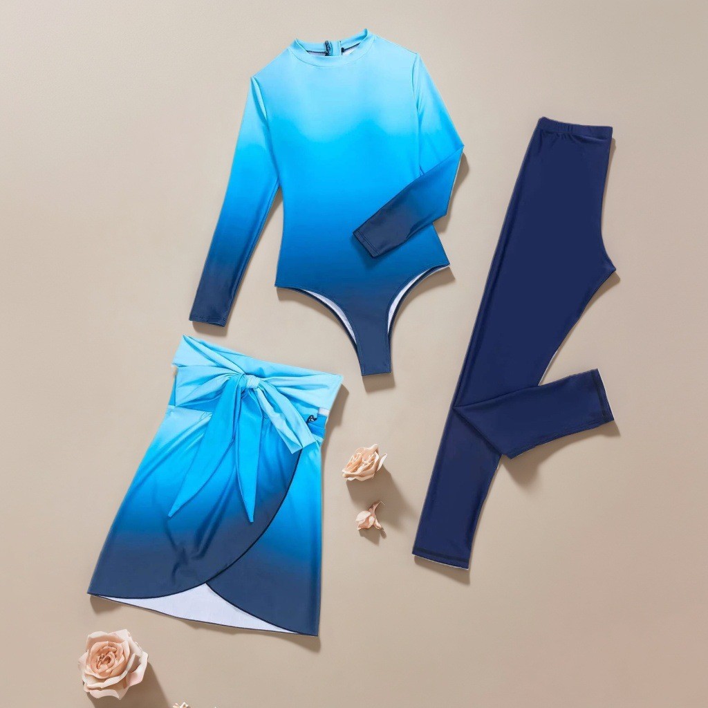 Mavi Uzun Kollu Mayo Yüksek Bo - Slim Fit Suit Set incelemesi ve fiyatı