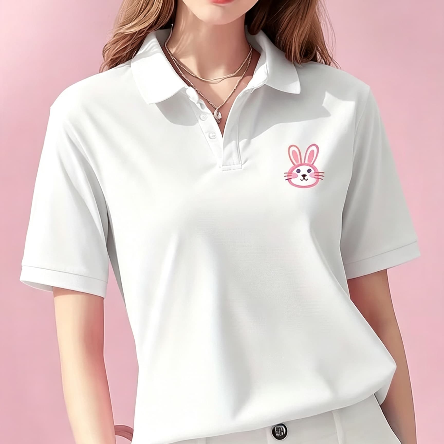 Unisex Siyah Yaka Detaylı Polo - Men Formal Wear Pink incelemesi ve fiyatı